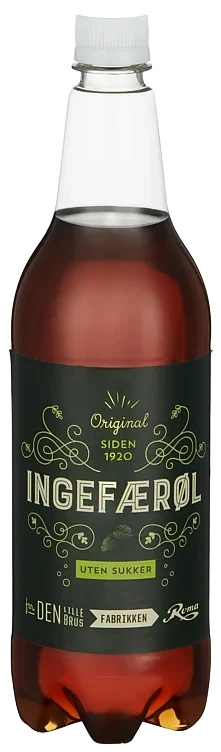 Ingefærøl uten sukker   12x1l