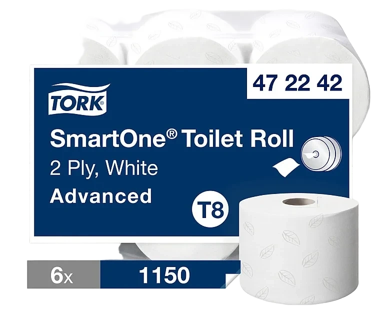 Toalettpapir smartone 2-lag (t8)  stk