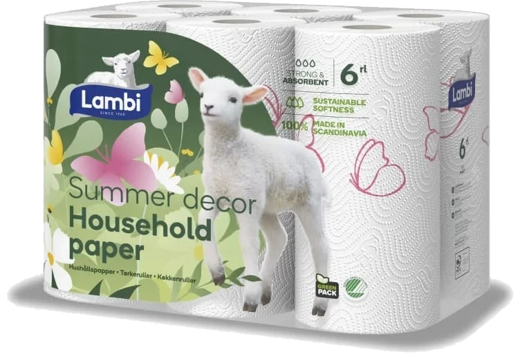 Tørkerull 6pk Decor Lambi