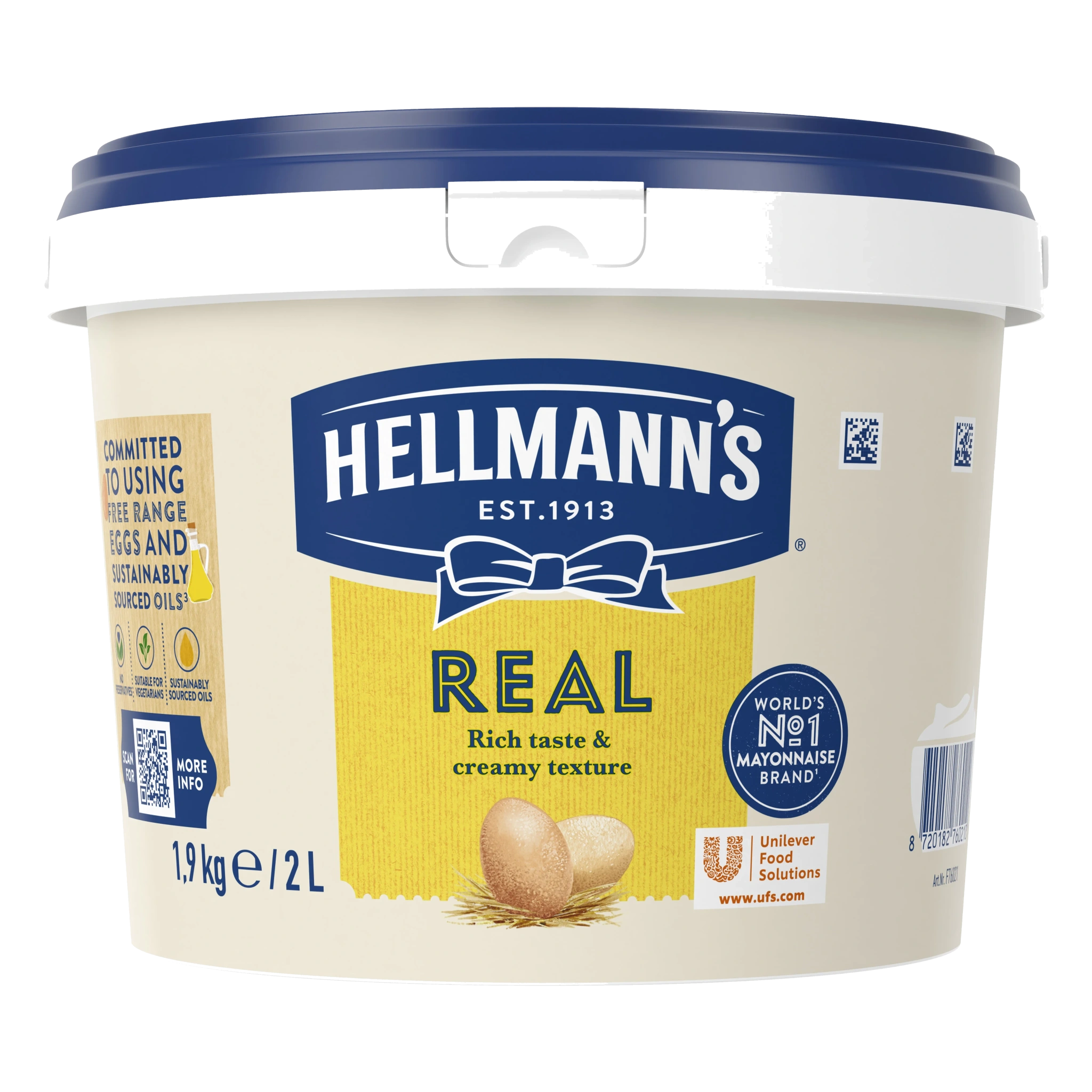 HELLMANN'S Real Majonnäs 70% 1x2L