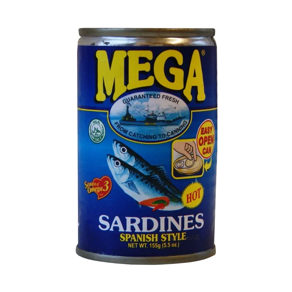 Mega Sardines Spanish Style Hot 155g