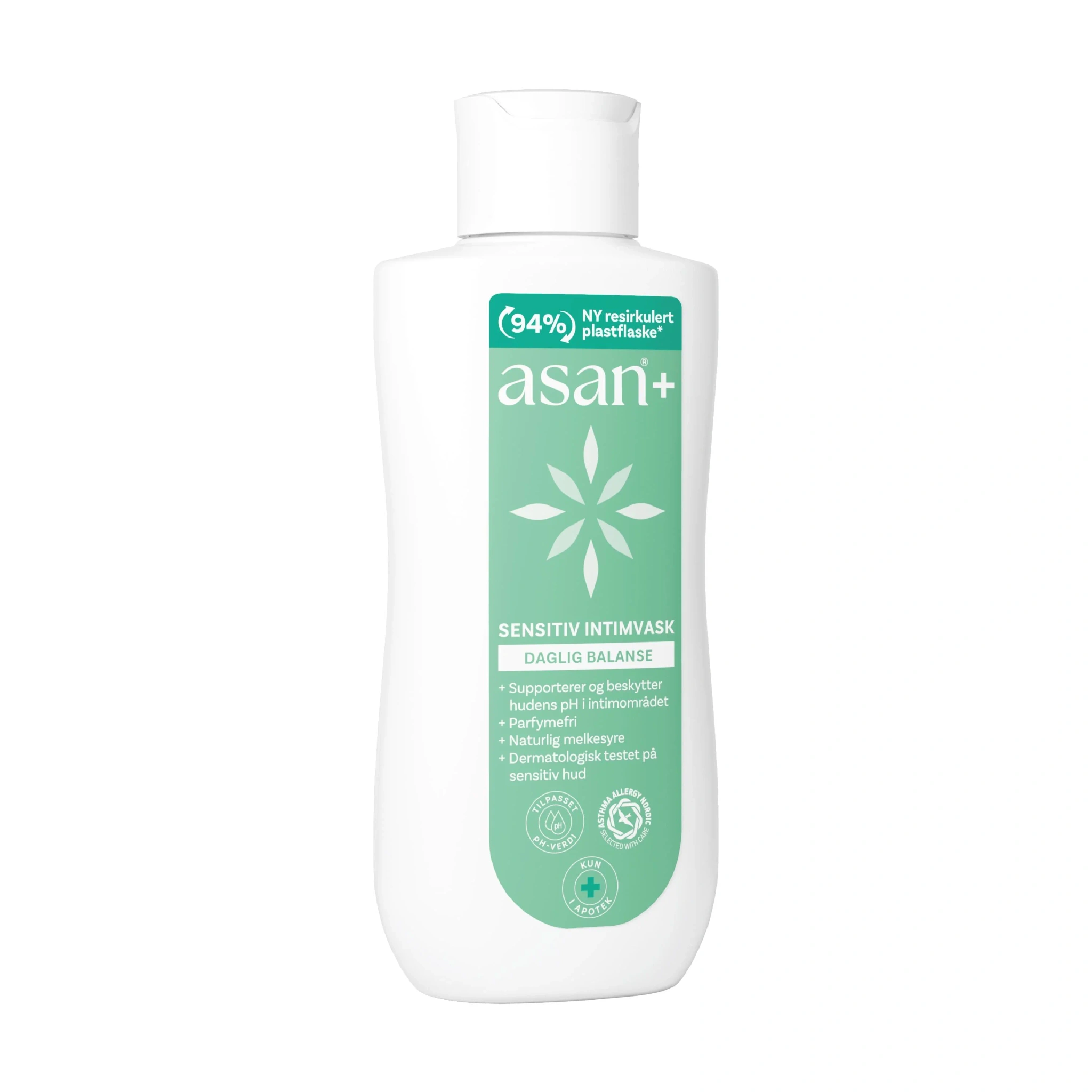 Asan+ Intimvask Parfymefri, 200 ml