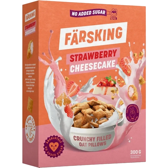 Havrekuddar Strawberry Cheesecake