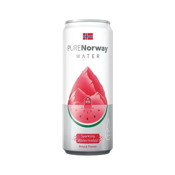 Purenorway Sparkling Water Watermelon 330ml Watermelon