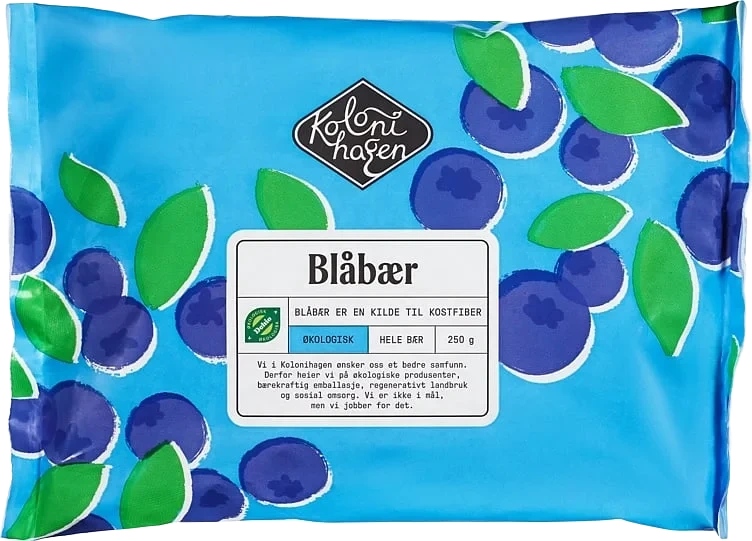 Blåbær frosne økol.   250g