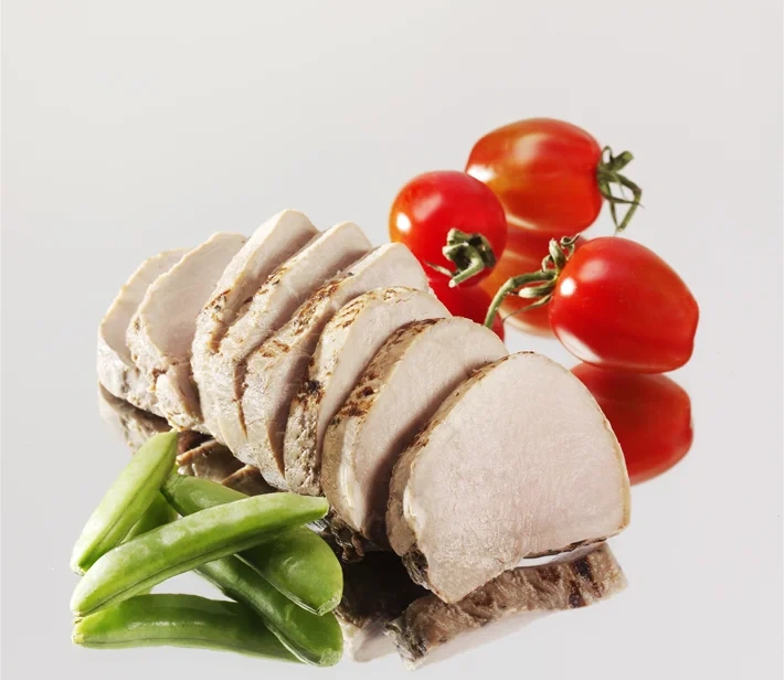 Fläskfilé skivad, Sous Vide