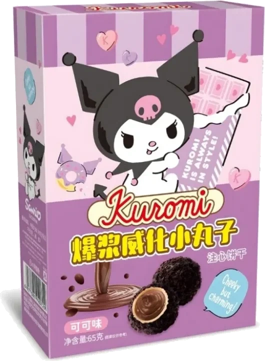 QI Kuromi Chocolate Lava Crispy Rice Balls 65g
