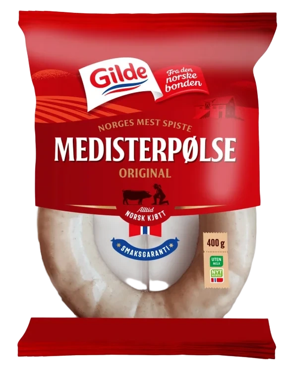 Medisterpølse Kokt 400g Gilde