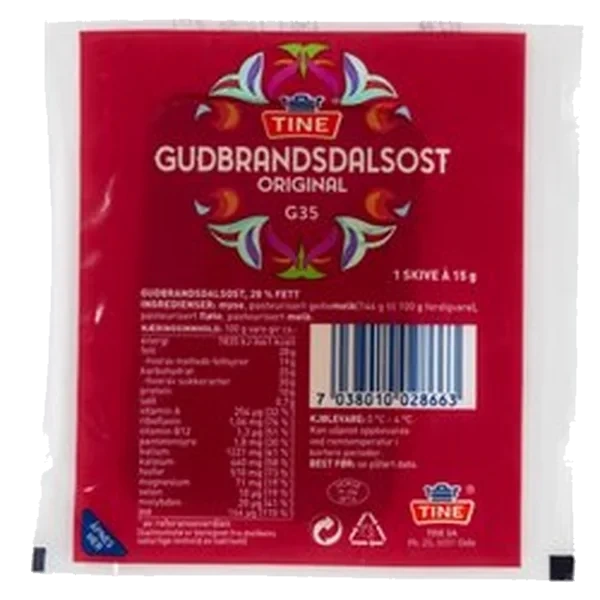 Tine Gudbrandsdalsost Kuvert  200x15g