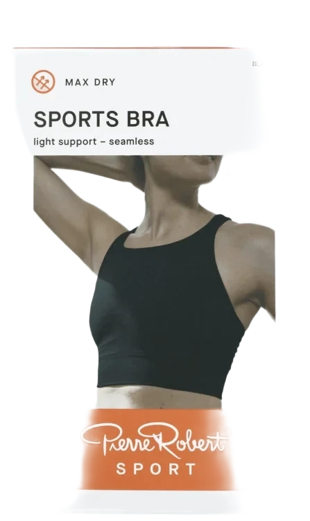 Sports Bra Light Black S Pierre-Robert
