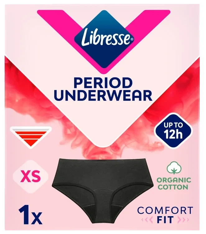 Libresse Menstruse Hipster Svart Xs 1stk