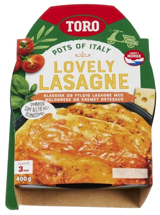 Lasagne velbekomme      400g