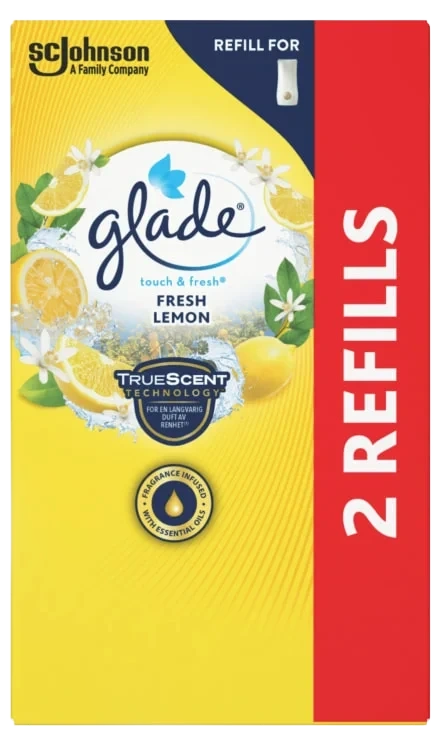 Glade Touch&Fresh Fresh Lemon Duo Refill 2x10ml
