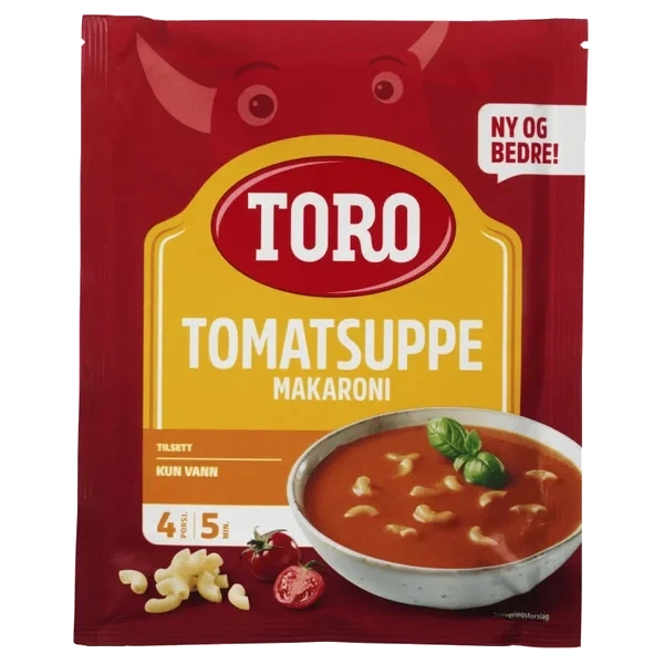Tomatsuppe M/makaroni 122g Toro