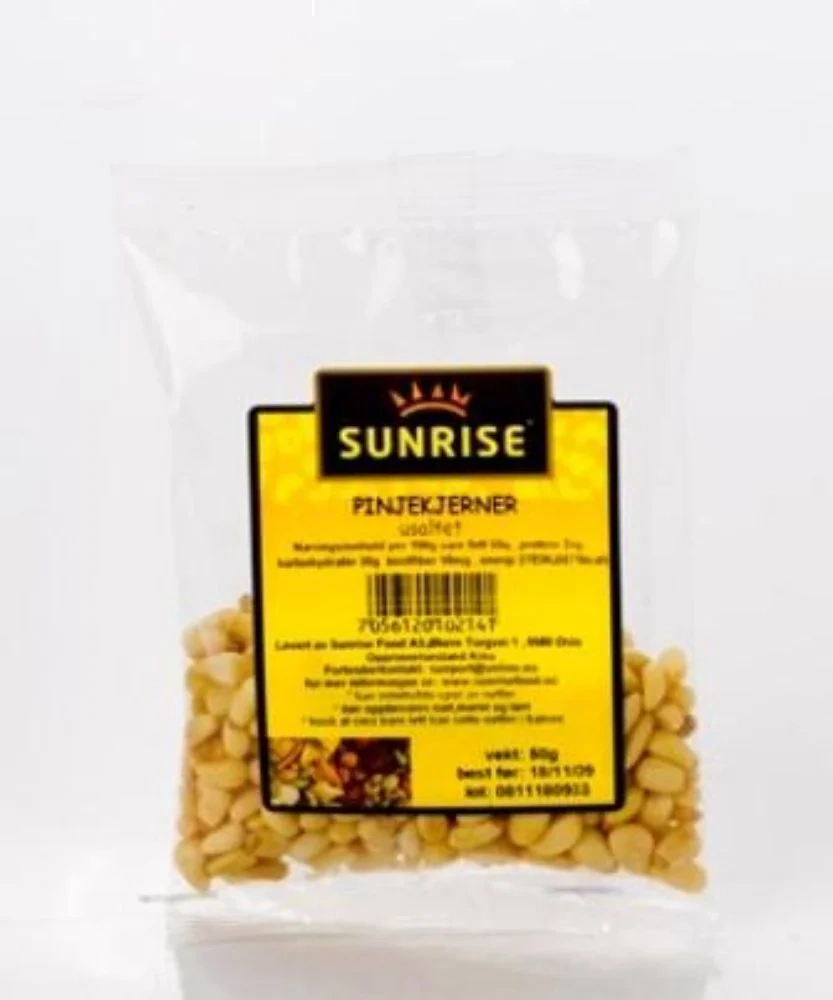 Sunrise Pinjekjerner 50g