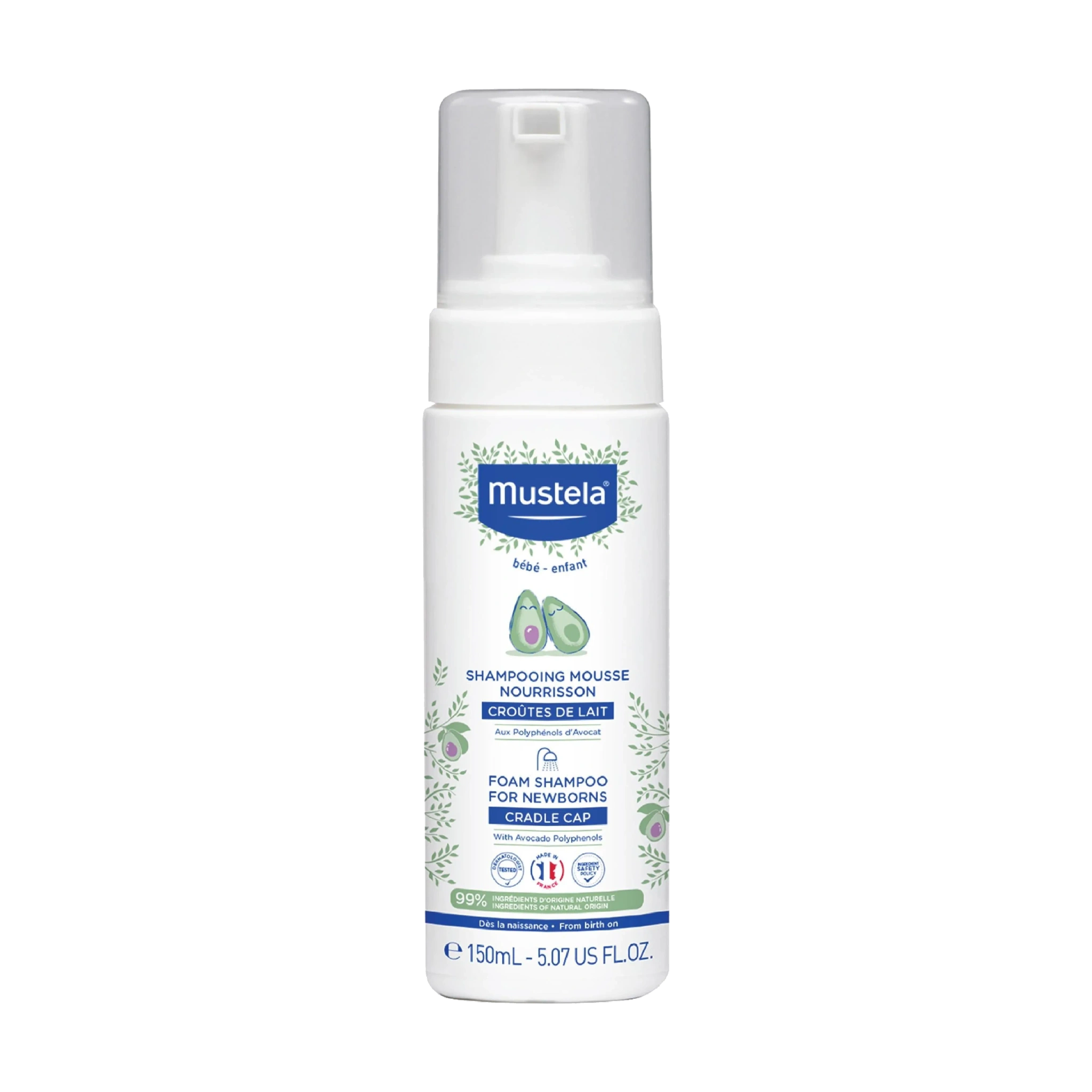 Mustela Foam Shampoo Newborn, 150 ml