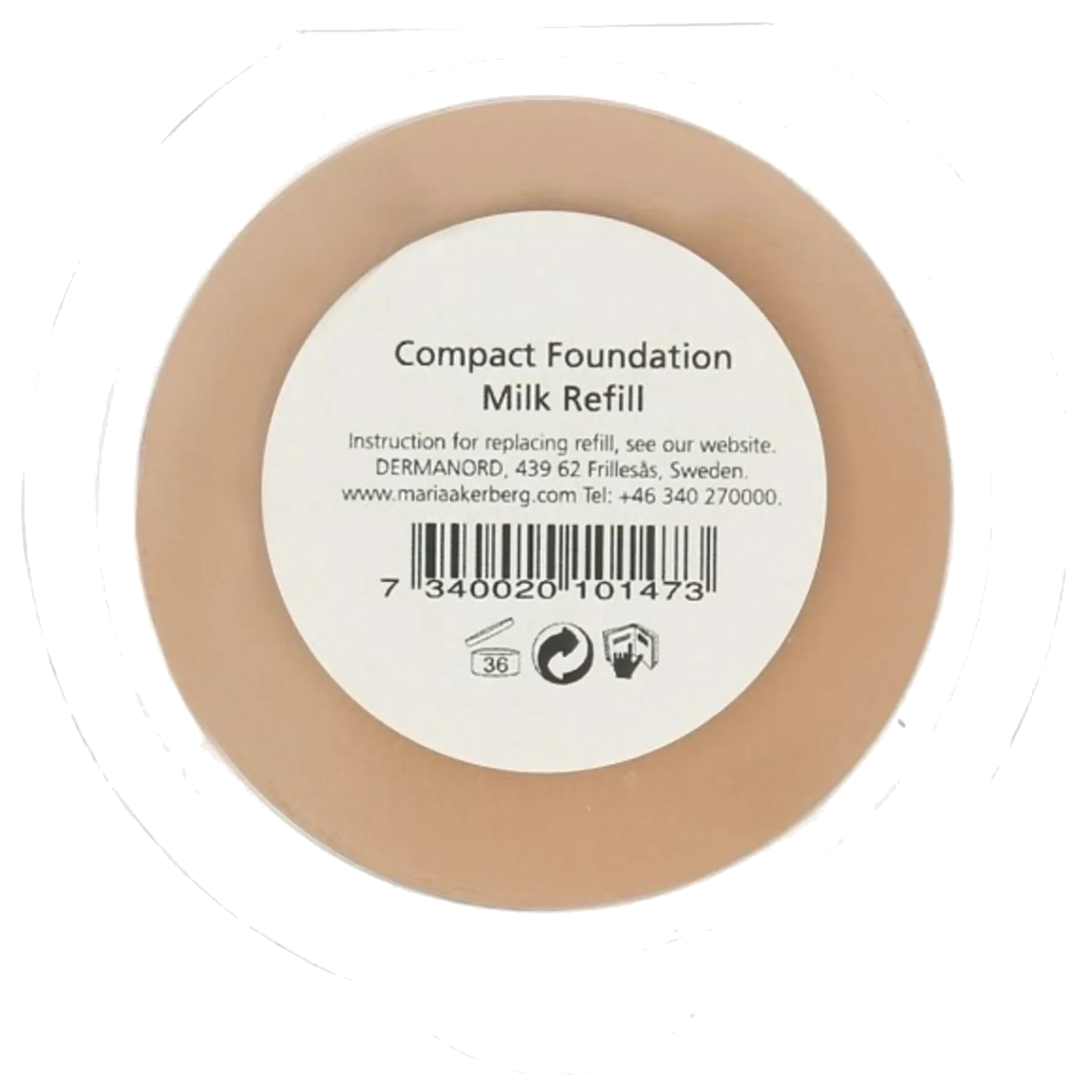 MARIA ÅKERBERG Compact Foundation Refill Sticker Milk