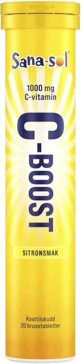 C-Boost Sitronsmak 1000mg 20stk Sana-Sol