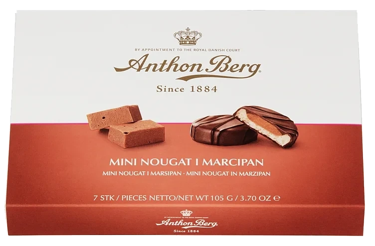 Nougat i Marsipan Mini 105g Toms