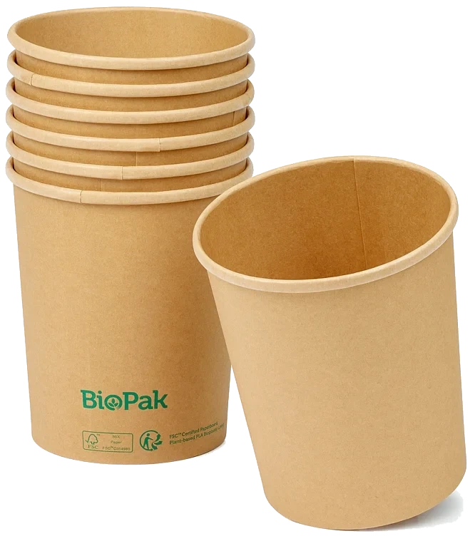 Skål ronda slank papp/pla brun 950ml   35stk