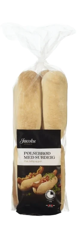 Jacobs Utvalgte Pølsebrød 8stk 10pk