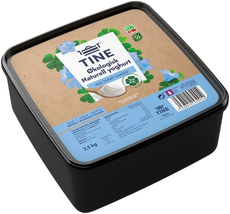 Yoghurt Naturell Økologisk 2,5kg Tine