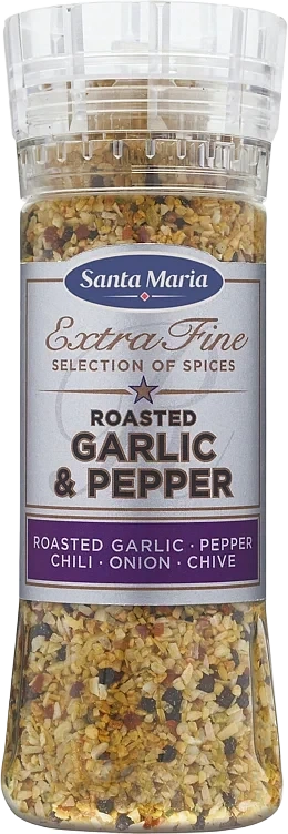 Roasted garlic & pepper kvern 265g