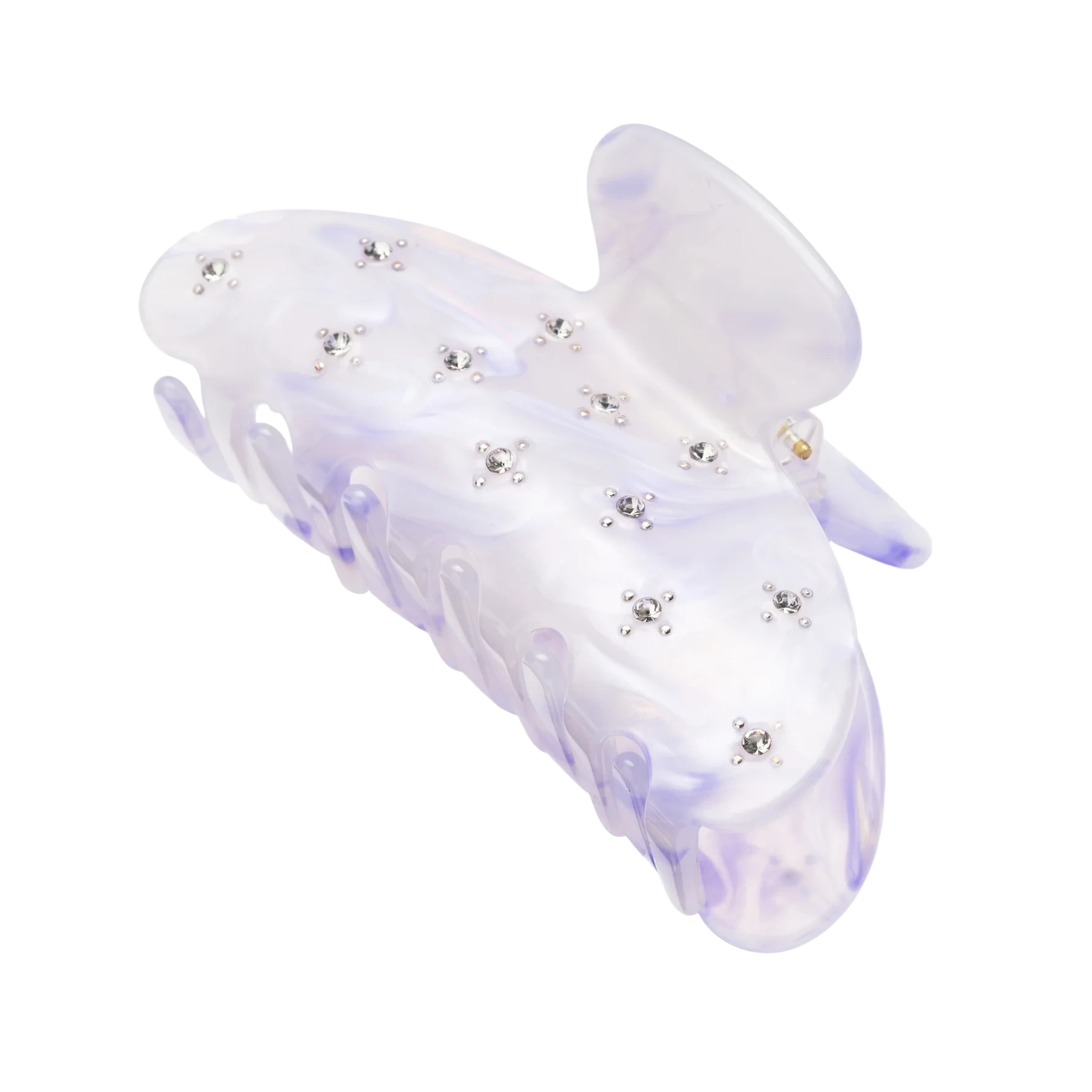 KICKS Beauty Claw Clip Lilac Stones