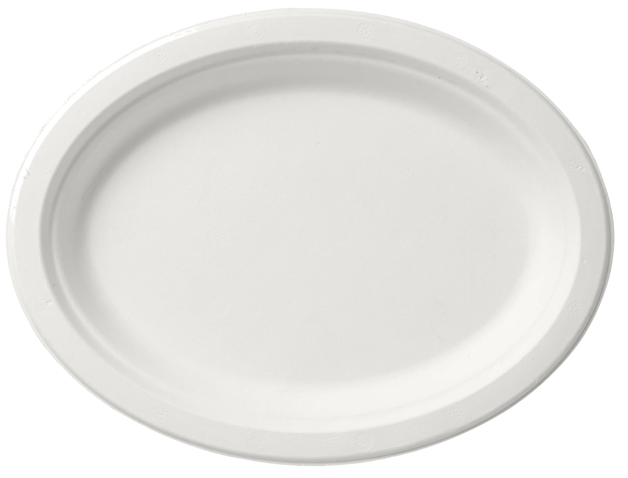 Tallrik, oval Vit