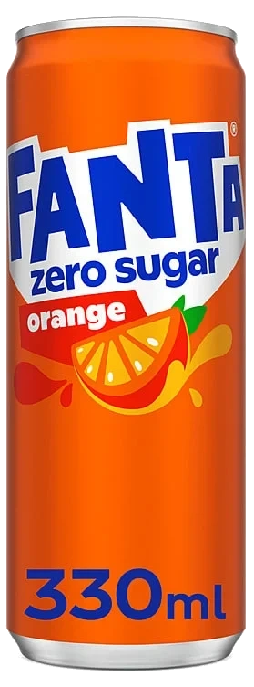 Fanta no sugar added sleek bx  20x0,33l