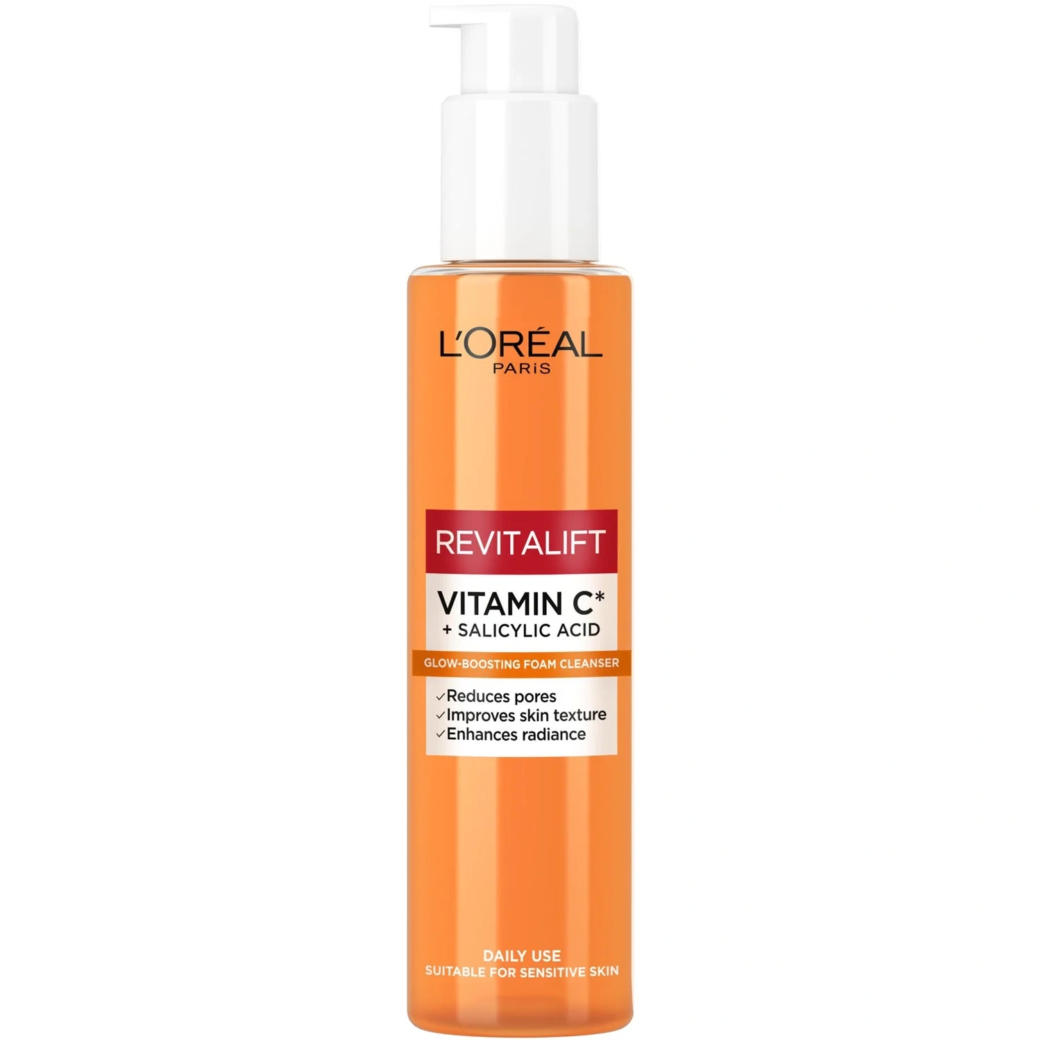 L'Oréal Paris Revitalift Vitamin C + Salicylic Acid Glow-Boosting Foam Cleanser 150 ml