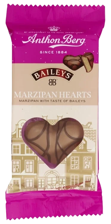Marsipanhjerte Baileys 84g Anthon Berg