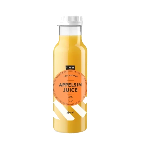 Street  Appelsinjuice 330ml Fl 12stk