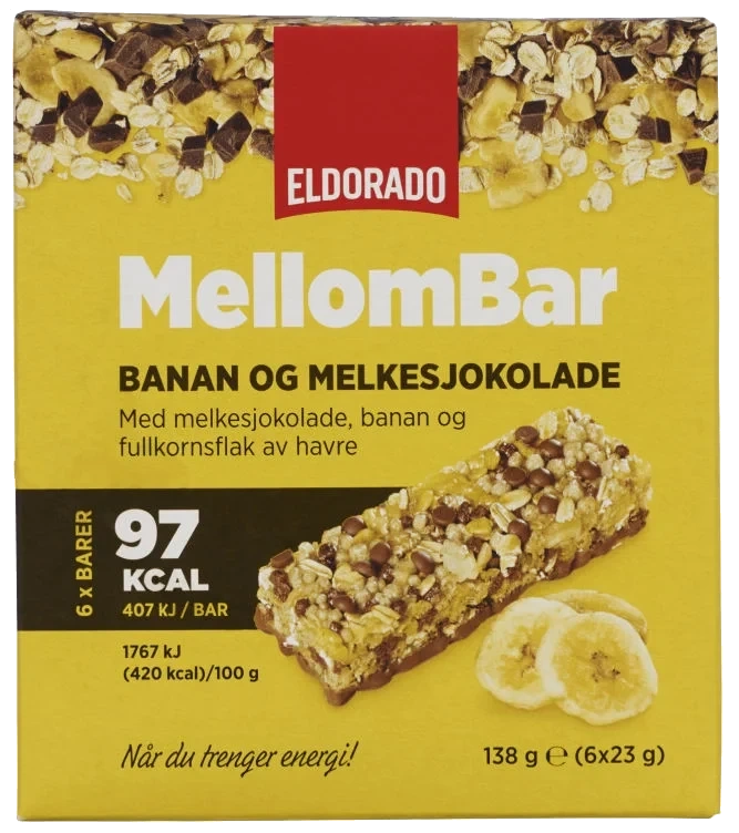 Mellombar Banan&Sjokolade 138g Eldorado
