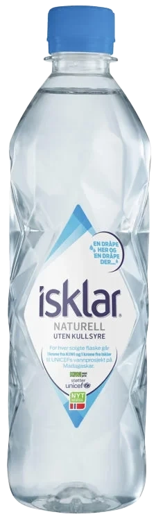 Isklar Stillvann 0,5l flaske Unicef