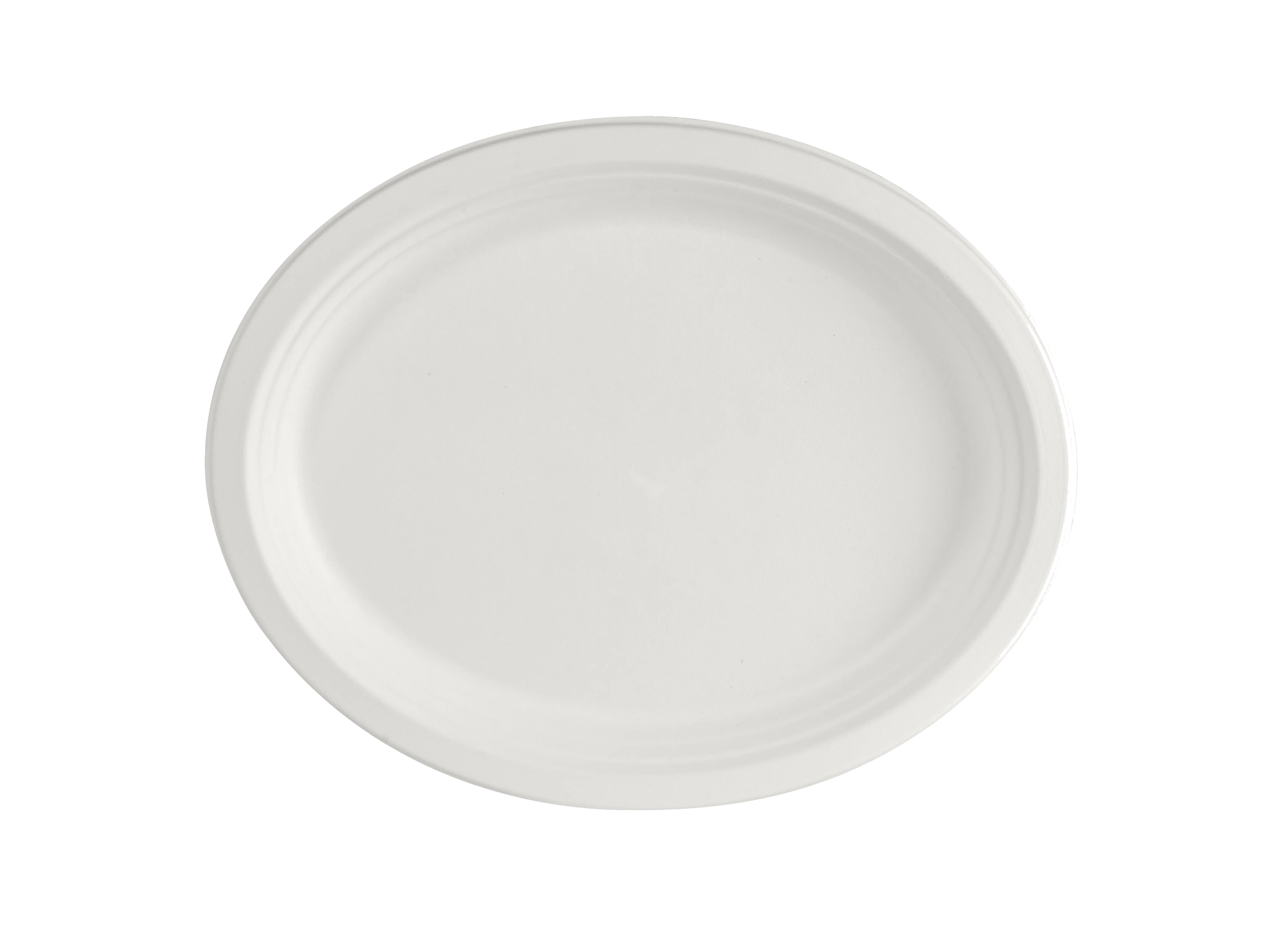 Tallrik oval Vit