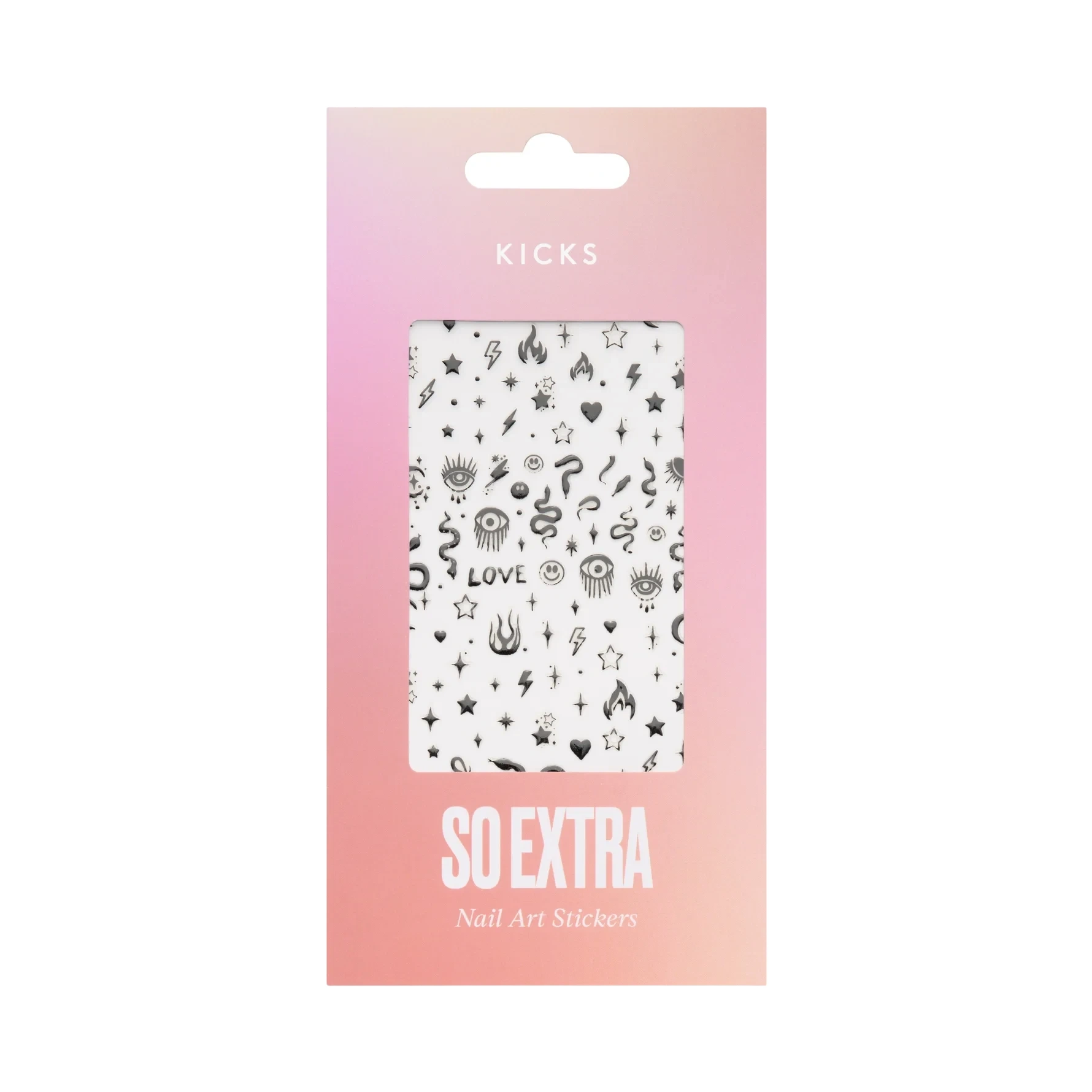 KICKS Beauty So Extra - Nail Art Stickers Mystic Black