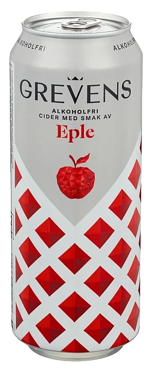 Grevens Cider Eple Alkoholfri 0,5l boks
