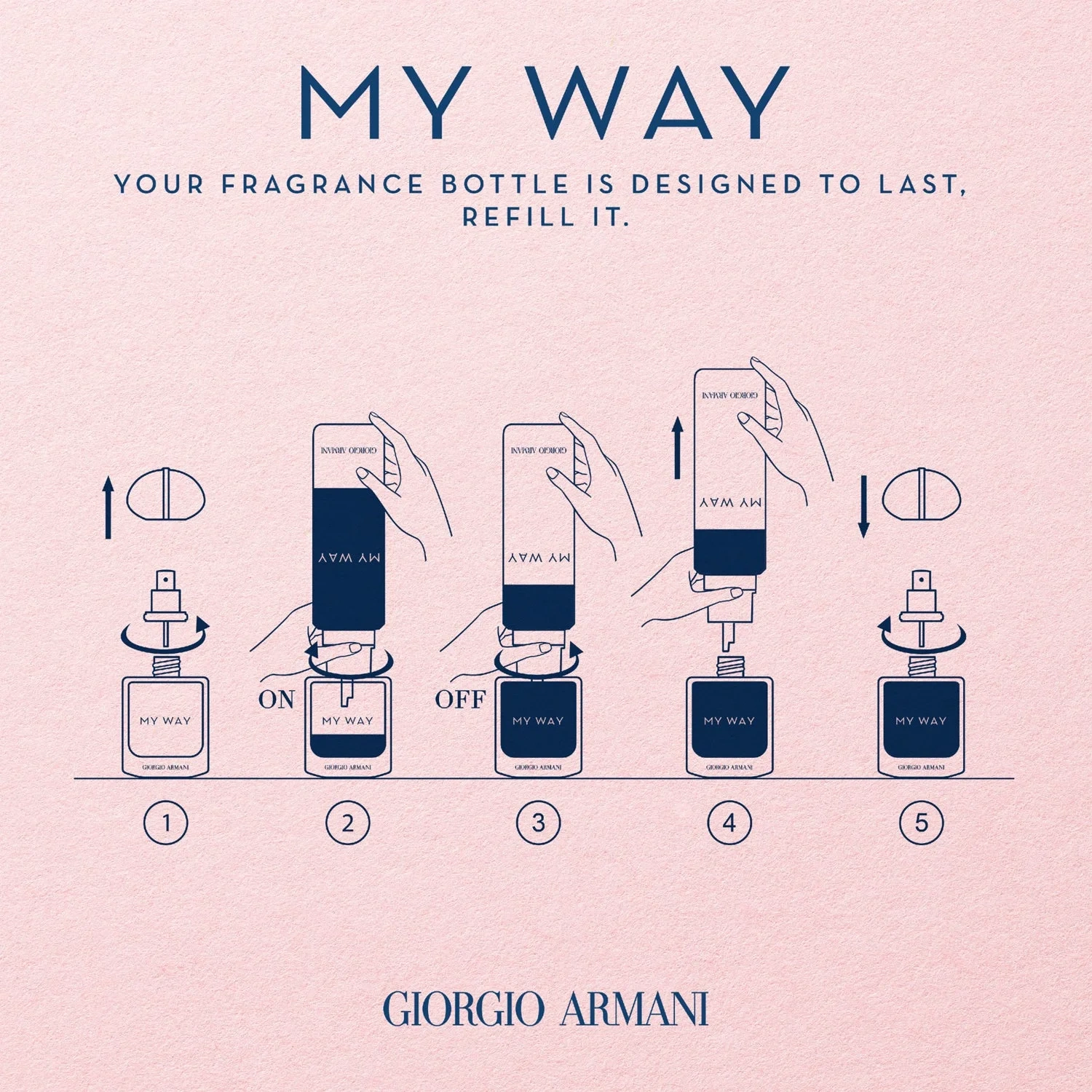 Armani My Way Le Parfum 100 ml, Refill