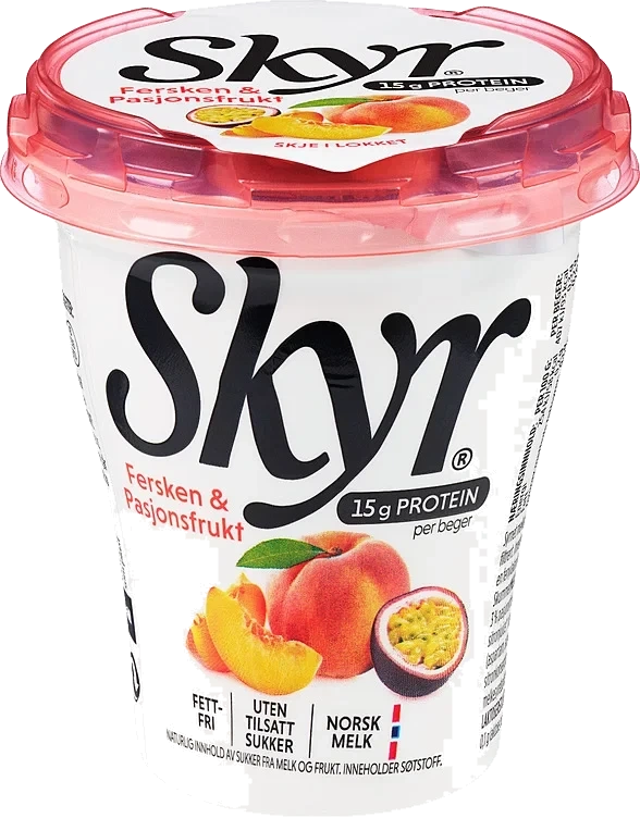 Skyr fersken & pasjonsfrukt  160g