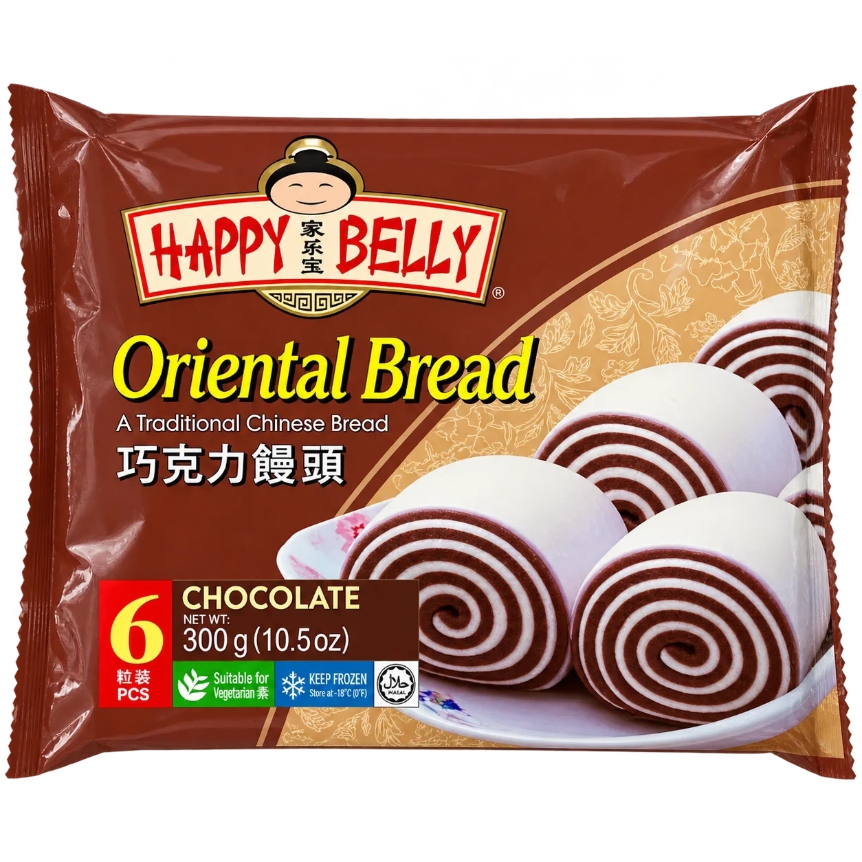 Happy Belly Oriental Bread Chocolate 300g