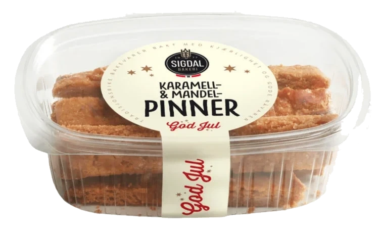 Brune Pinner Karamell&Mandel 160g Sigdal