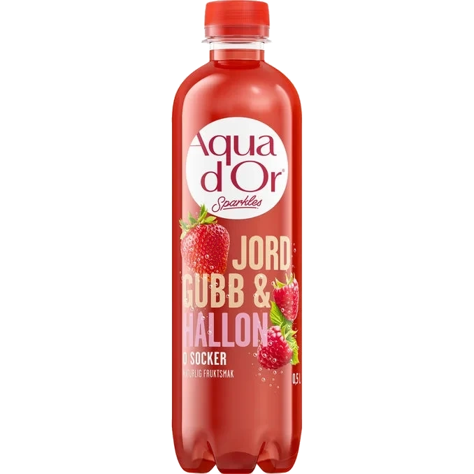 Kolsyrat Vatten Jordgubb & Hallon