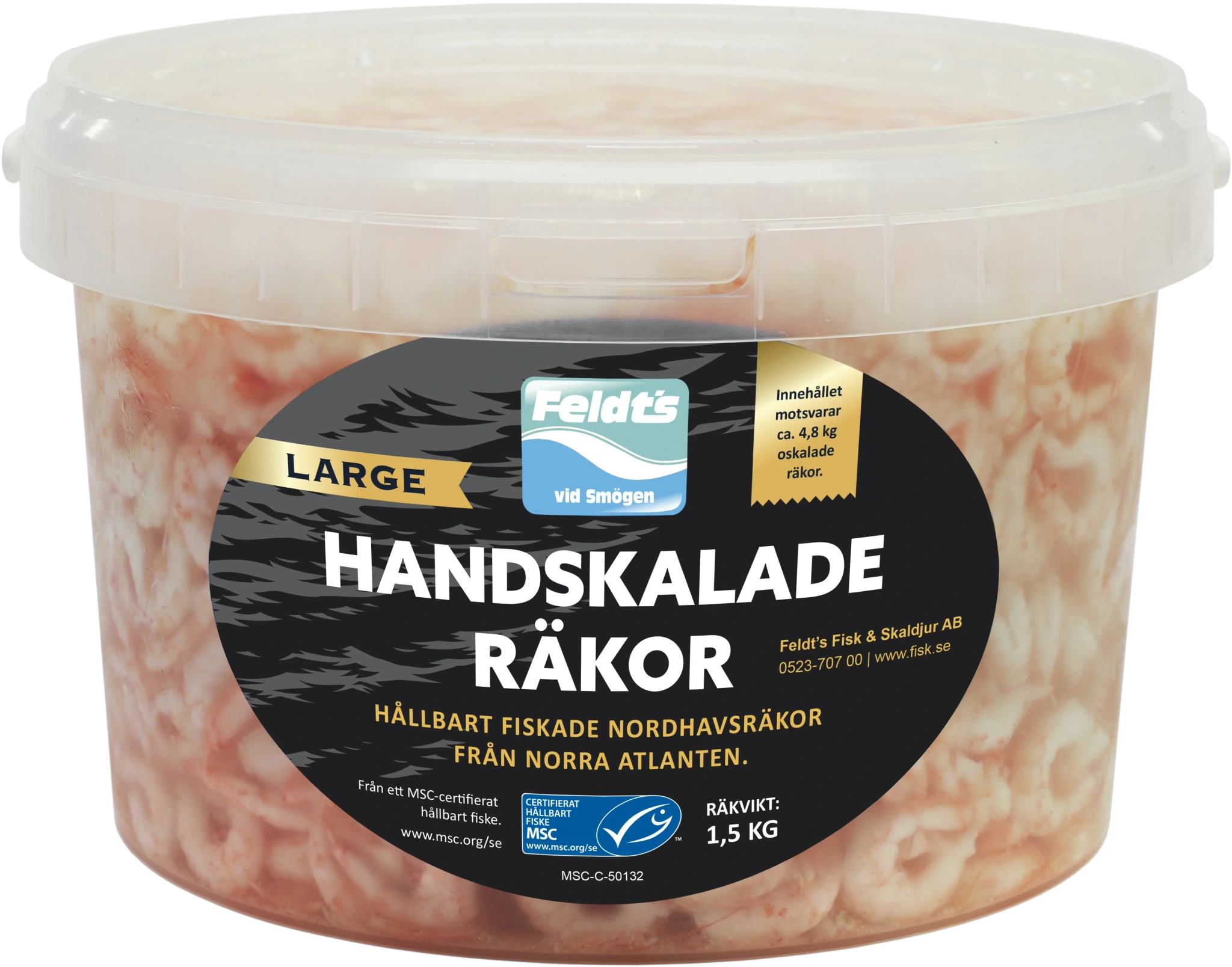 Handskalade Räkor MSC