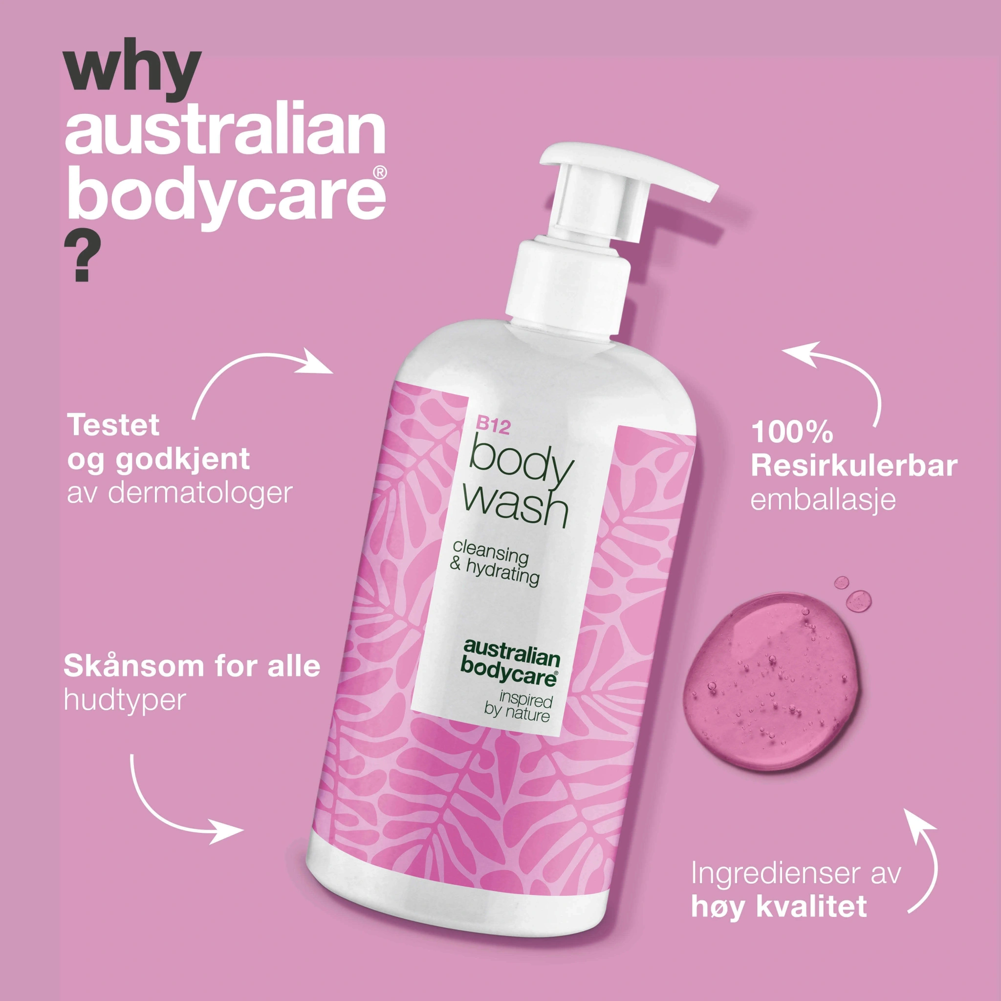 Australian Bodycare B12 Body Wash, 500 ml