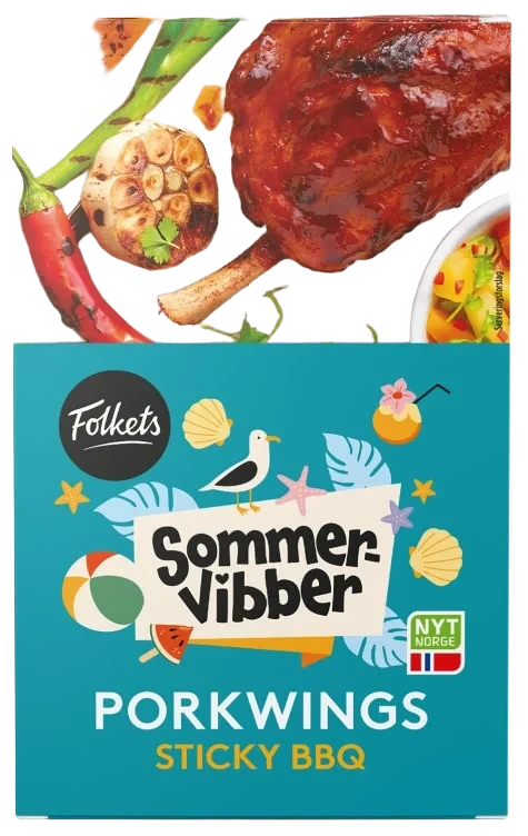 Porkwings Sticky&Tasty Ca600g Folkets