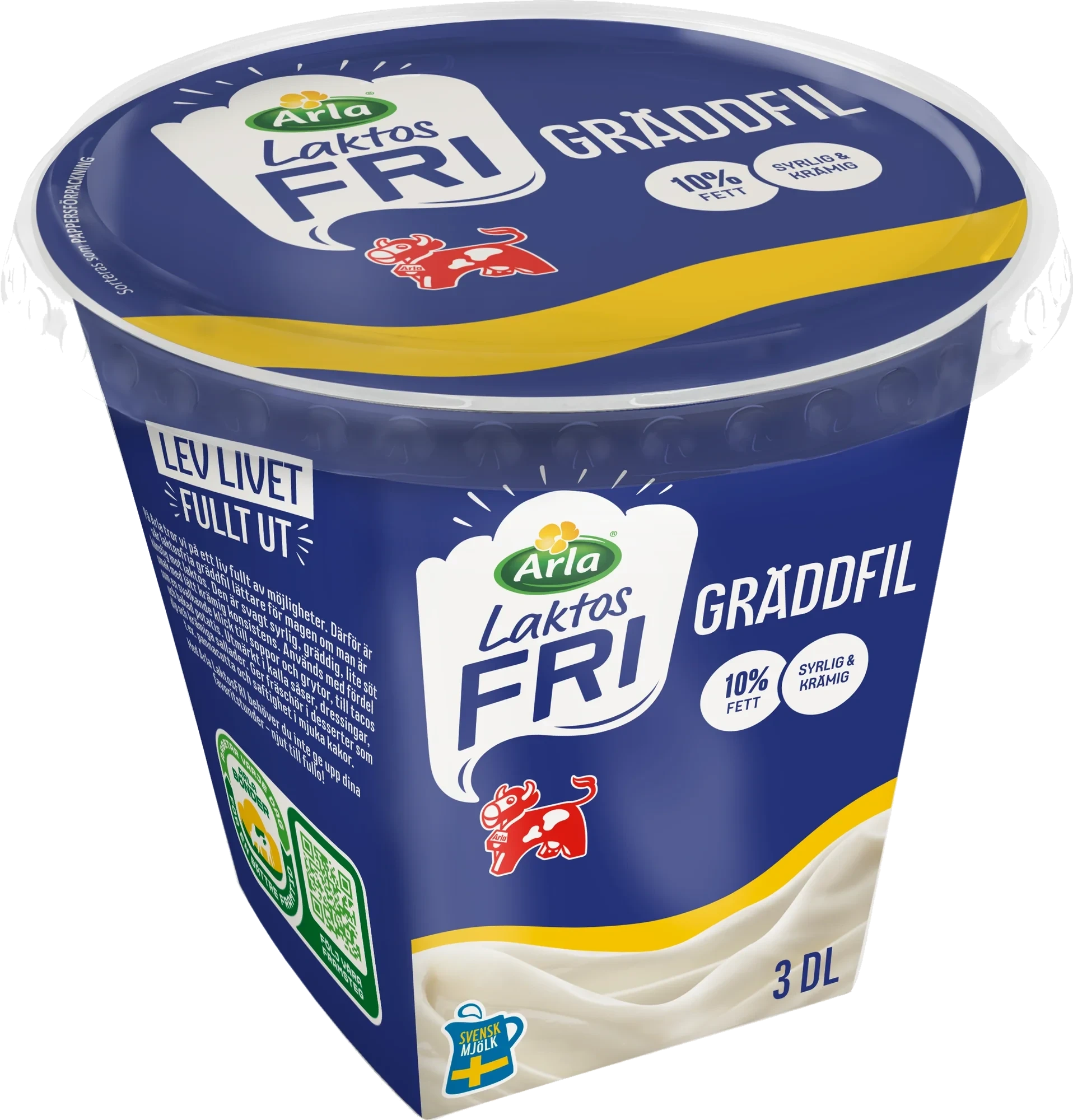 Laktosfri gräddfil 10%