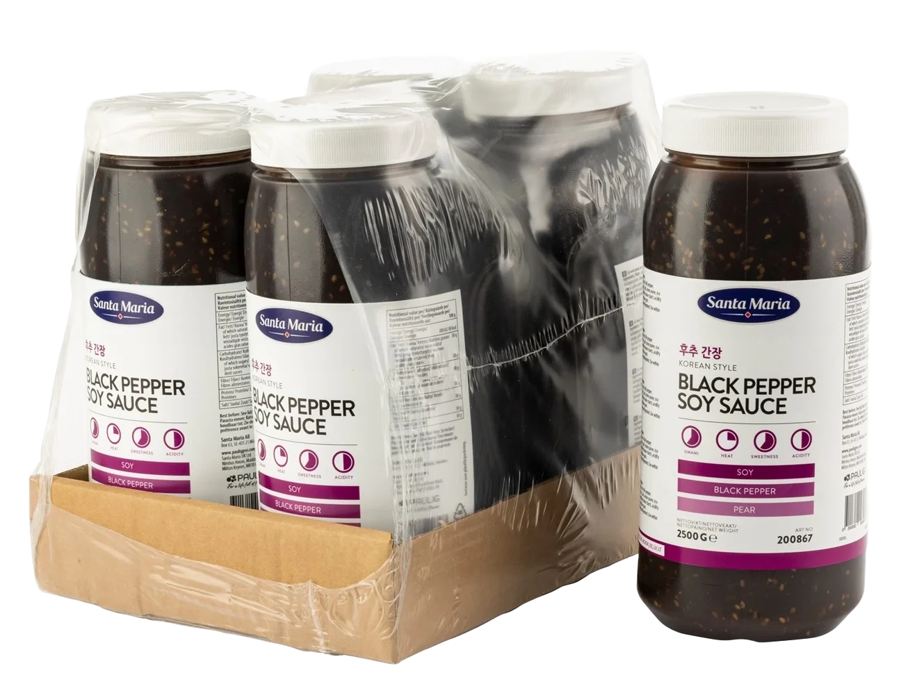 Black Pepper Soya Sauce 2500g Santa Maria