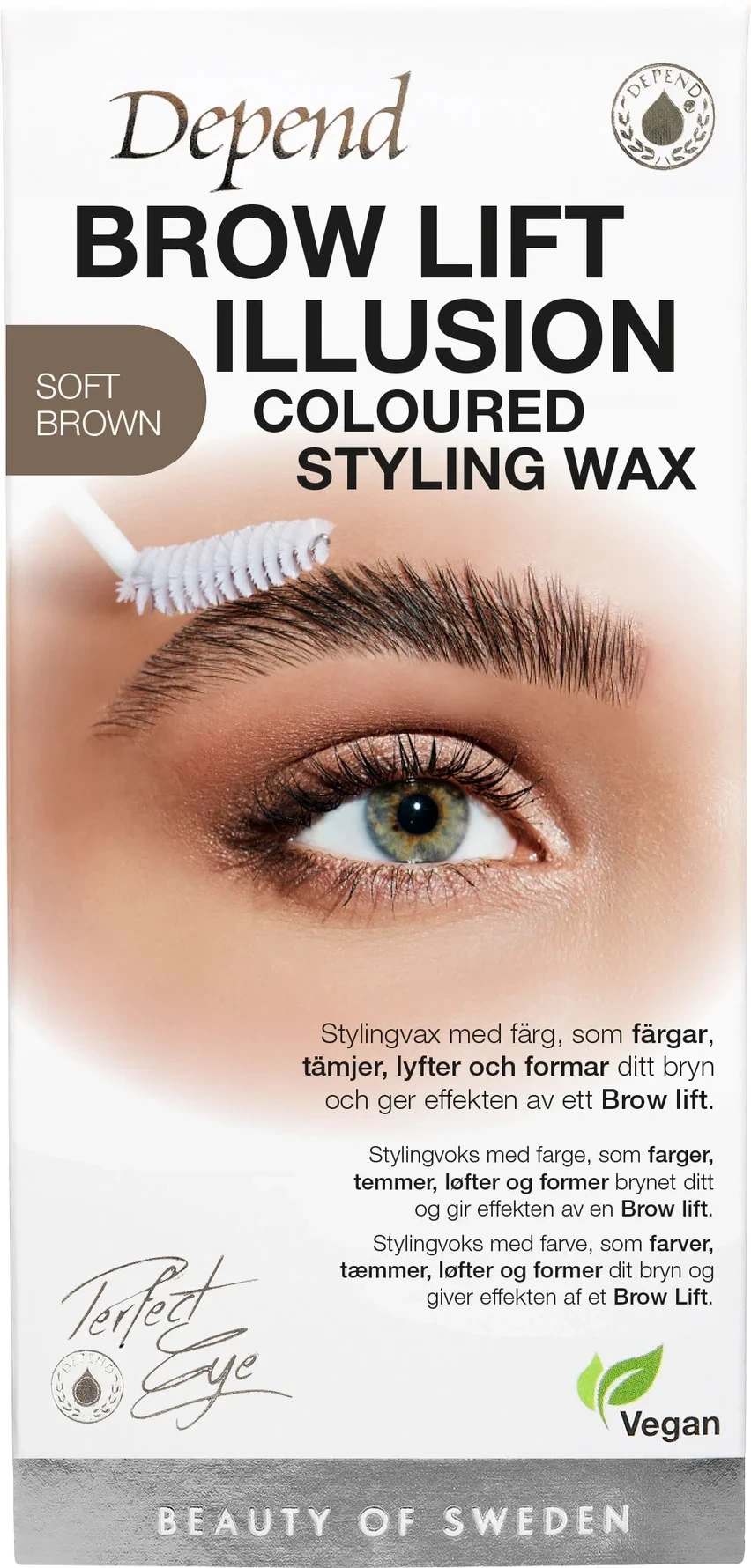 Depend Perfect Eye Brow Illusion Wax Soft Brown