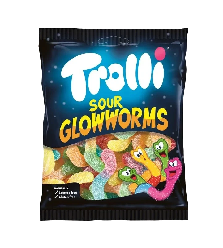 Trolli Sour Glowworms 100g